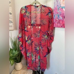 Echo New York Paradise Palms Side Cowl Tunic
